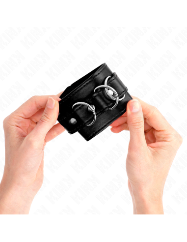 KINK MUAEQUERAS CON 3 ANILLAS EN D AJUSTABLE NEGRO 175 25 CM X 6 CM