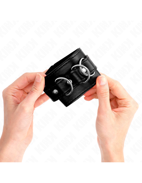 KINK MUAEQUERAS CON 3 ANILLAS EN D AJUSTABLE NEGRO 175 25 CM X 6 CM KINK MUAEQUERAS CON 3 ANILLAS EN D AJUSTABLE NEGRO 175 25 CM X 6 CM