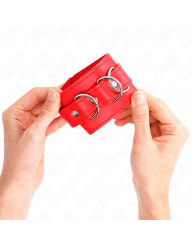 KINK MUAEQUERAS CON 3 ANILLAS EN D AJUSTABLE ROJO 175 25 CM X 6 CM