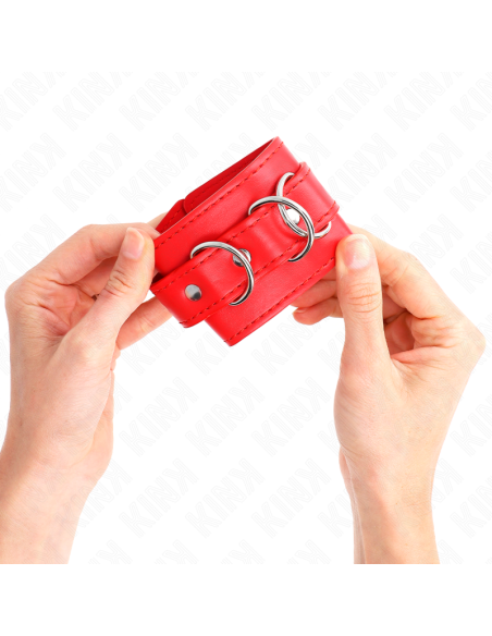 KINK MUAEQUERAS CON 3 ANILLAS EN D AJUSTABLE ROJO 175 25 CM X 6 CM KINK MUAEQUERAS CON 3 ANILLAS EN D AJUSTABLE ROJO 175 25 CM X 6 CM