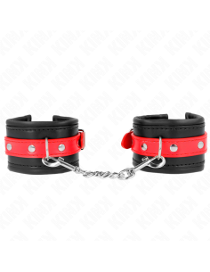 KINK MUAEQUERAS NEGRO CON CORREA ROJO AJUSTABLE 17 28 CM X 6 CM