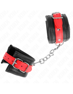KINK MUAEQUERAS NEGRO CON CORREA ROJO AJUSTABLE 17 28 CM X 6 CM 2