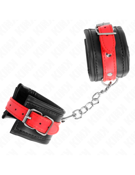 KINK MUAEQUERAS NEGRO CON CORREA ROJO AJUSTABLE 17 28 CM X 6 CM