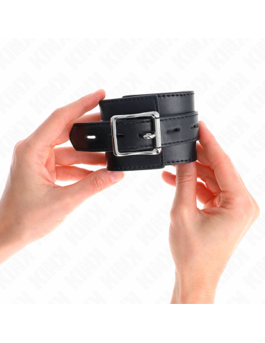 KINK MUAEQUERAS NEGRO CON CORREA NEGRO AJUSTABLE 17 28 CM X 6 CM