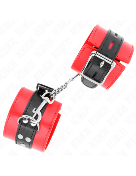 KINK MUAEQUERAS ROJO CON CORREA NEGRO AJUSTABLE 17 28 CM X 6 CM