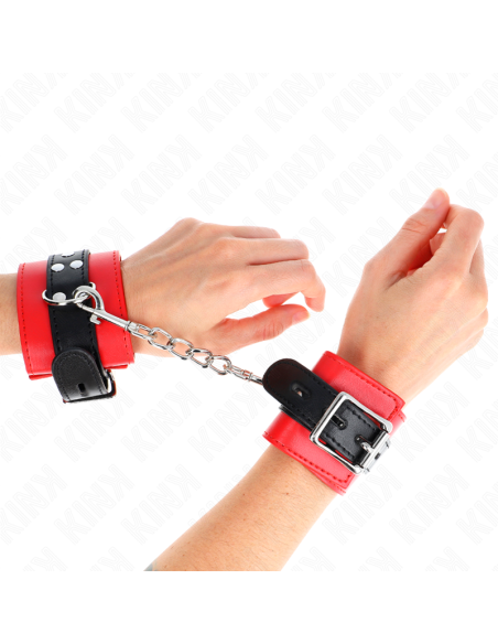 KINK MUAEQUERAS ROJO CON CORREA NEGRO AJUSTABLE 17 28 CM X 6 CM
