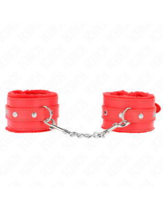 KINK MUAEQUERAS FORRADAS PREMIUM ROJO CON CORREA ROJO AJUSTABLE 17 29 CM X 6 CM