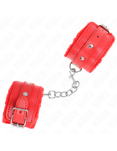 KINK MUAEQUERAS FORRADAS PREMIUM ROJO CON CORREA ROJO AJUSTABLE 17 29 CM X 6 CM
