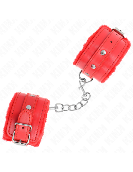 KINK MUAEQUERAS FORRADAS PREMIUM ROJO CON CORREA ROJO AJUSTABLE 17 29 CM X 6 CM