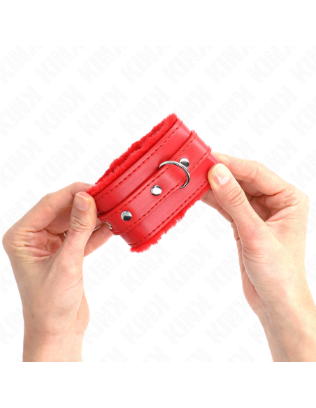 KINK MUAEQUERAS FORRADAS PREMIUM ROJO CON CORREA ROJO AJUSTABLE 17 29 CM X 6 CM
