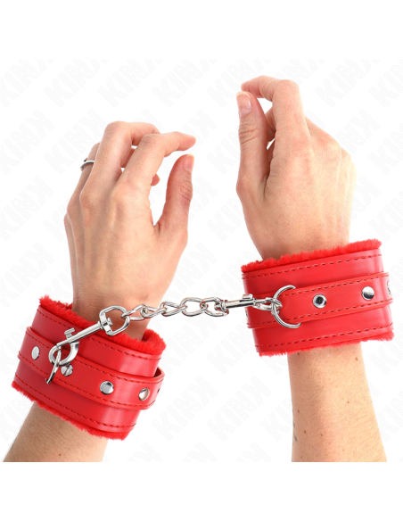 KINK MUAEQUERAS FORRADAS PREMIUM ROJO CON CORREA ROJO AJUSTABLE 17 29 CM X 6 CM