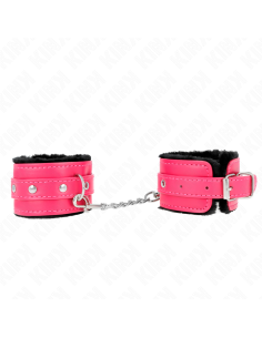 KINK MUAEQUERAS FORRADAS PREMIUM NEGRO CON CORREA FUCSIA AJUSTABLE 17 29 CM X 6 CM