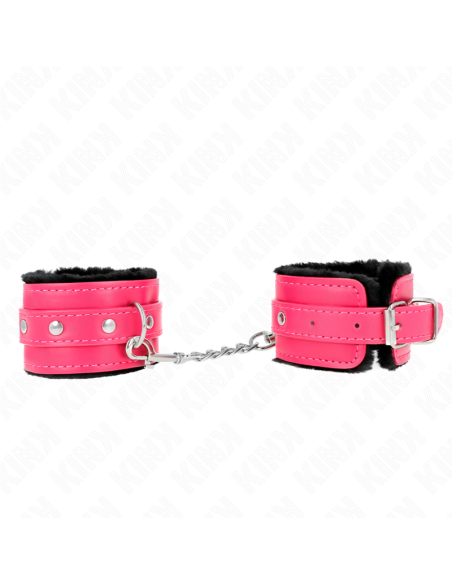 KINK MUAEQUERAS FORRADAS PREMIUM NEGRO CON CORREA FUCSIA AJUSTABLE 17 29 CM X 6 CM KINK MUAEQUERAS FORRADAS PREMIUM NEGRO CON CORREA FUCSIA AJUSTABLE 17 29 CM X 6 CM