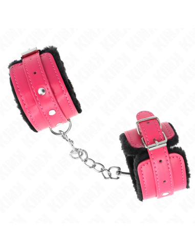 KINK MUAEQUERAS FORRADAS PREMIUM NEGRO CON CORREA FUCSIA AJUSTABLE 17 29 CM X 6 CM