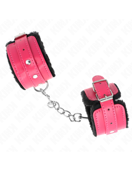 KINK MUAEQUERAS FORRADAS PREMIUM NEGRO CON CORREA FUCSIA AJUSTABLE 17 29 CM X 6 CM