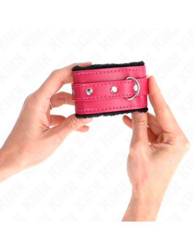 KINK MUAEQUERAS FORRADAS PREMIUM NEGRO CON CORREA FUCSIA AJUSTABLE 17 29 CM X 6 CM