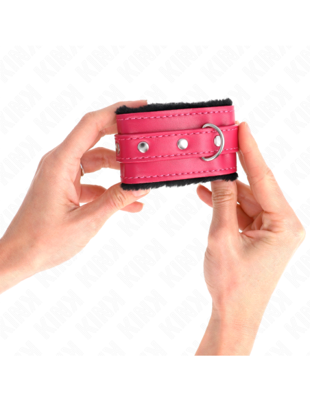 KINK MUAEQUERAS FORRADAS PREMIUM NEGRO CON CORREA FUCSIA AJUSTABLE 17 29 CM X 6 CM
