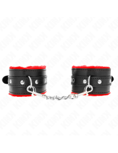 KINK MUAEQUERAS FORRADAS PREMIUM ROJO CON CORREA NEGRO AJUSTABLE 17 29 CM X 6 CM