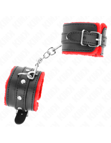 KINK MUAEQUERAS FORRADAS PREMIUM ROJO CON CORREA NEGRO AJUSTABLE 17 29 CM X 6 CM