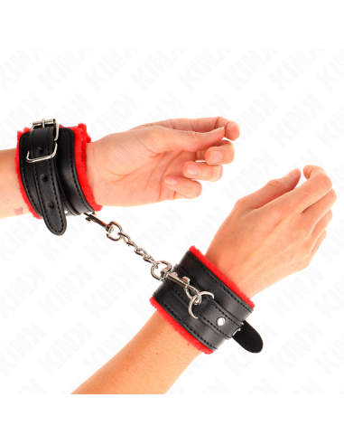 KINK MUAEQUERAS FORRADAS PREMIUM ROJO CON CORREA NEGRO AJUSTABLE 17 29 CM X 6 CM