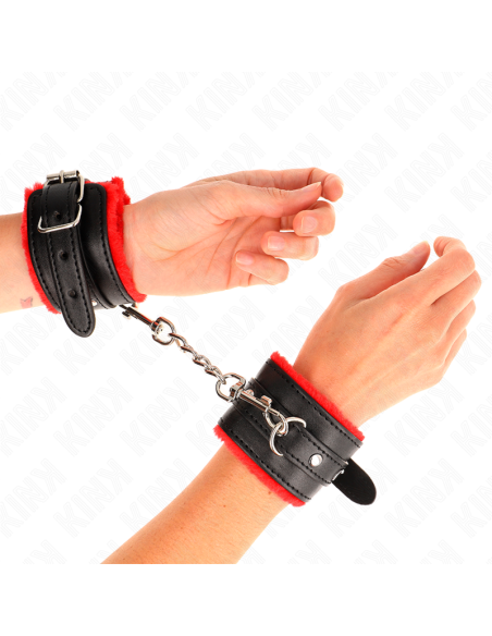 KINK MUAEQUERAS FORRADAS PREMIUM ROJO CON CORREA NEGRO AJUSTABLE 17 29 CM X 6 CM