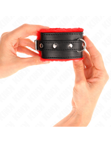 KINK MUAEQUERAS FORRADAS PREMIUM ROJO CON CORREA NEGRO AJUSTABLE 17 29 CM X 6 CM
