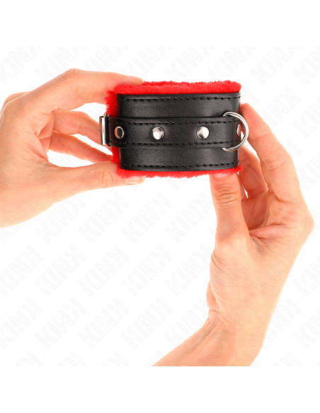 KINK MUAEQUERAS FORRADAS PREMIUM ROJO CON CORREA NEGRO AJUSTABLE 17 29 CM X 6 CM