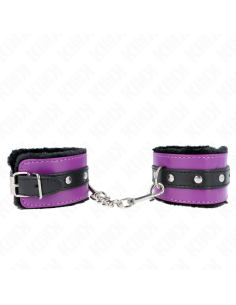 KINK MUAEQUERAS FORRADAS PREMIUM NEGRO CON CORREA VIOLETA NEGRO AJUSTABLE 17 29 CM X 6 CM