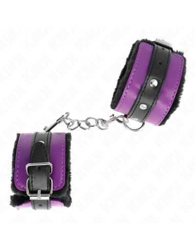 KINK MUAEQUERAS FORRADAS PREMIUM NEGRO CON CORREA VIOLETA NEGRO AJUSTABLE 17 29 CM X 6 CM