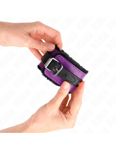 KINK MUAEQUERAS FORRADAS PREMIUM NEGRO CON CORREA VIOLETA NEGRO AJUSTABLE 17 29 CM X 6 CM