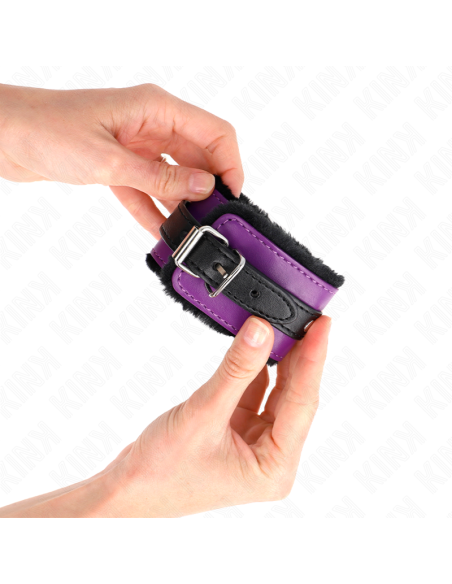 KINK MUAEQUERAS FORRADAS PREMIUM NEGRO CON CORREA VIOLETA NEGRO AJUSTABLE 17 29 CM X 6 CM