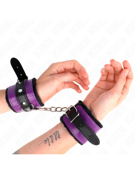 KINK MUAEQUERAS FORRADAS PREMIUM NEGRO CON CORREA VIOLETA NEGRO AJUSTABLE 17 29 CM X 6 CM