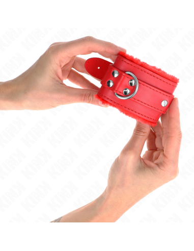 KINK MUAEQUERAS FORRADAS ROJO CON CORREA ROJO AJUSTABLE 20 29 CM X 55 CM
