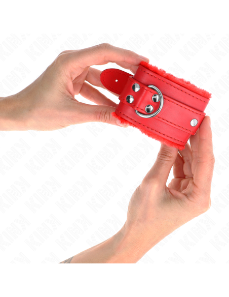KINK MUAEQUERAS FORRADAS ROJO CON CORREA ROJO AJUSTABLE 20 29 CM X 55 CM