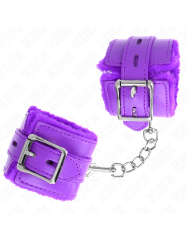 KINK MUAEQUERAS FORRADAS CON AGUJEROS CUADRADOS VIOLETA Y CORREA VIOLETA AJUSTABLE 17 29 CM X 6 CM