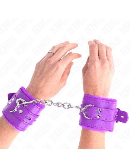 KINK MUAEQUERAS FORRADAS CON AGUJEROS CUADRADOS VIOLETA Y CORREA VIOLETA AJUSTABLE 17 29 CM X 6 CM