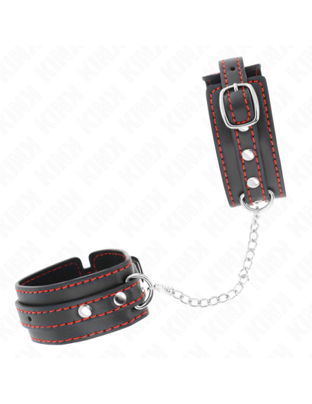 KINK MUAEQUERAS PEQUEAA NEGRO CON DETALLES EN ROJO AJUSTABLE 14 24 CM X 35 CM