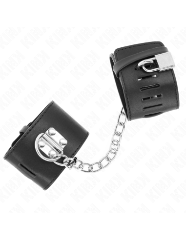 KINK MUAEQUERAS FIJAS CON CADENA 30 CM Y CIERRE CANDADO NEGRO AJUSTABLE 16 23 CM X 55 CM