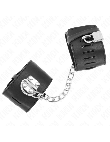 KINK MUAEQUERAS FIJAS CON CADENA 30 CM Y CIERRE CANDADO NEGRO AJUSTABLE 16 23 CM X 55 CM