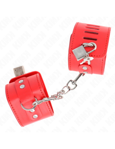 KINK MUAEQUERAS CON CIERRE CANDADO ROJO AJUSTABLE 16 23 CM X 55 CM