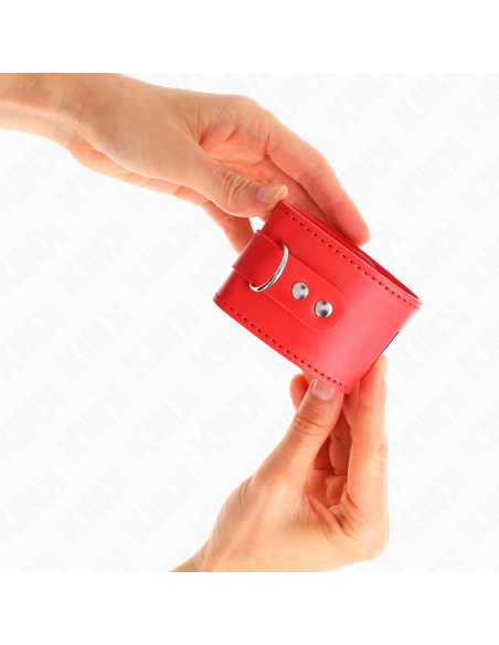KINK MUAEQUERAS CON CIERRE CANDADO ROJO AJUSTABLE 16 23 CM X 55 CM