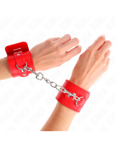KINK MUAEQUERAS CON CIERRE CANDADO ROJO AJUSTABLE 16 23 CM X 55 CM