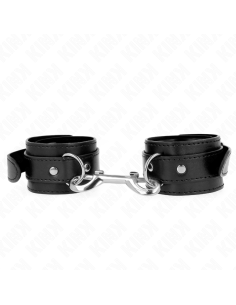 KINK MUAEQUERAS SIMPLES CON FILA DE REMACHES NEGRO AJUSTABLE 17 28 CM X 5 CM