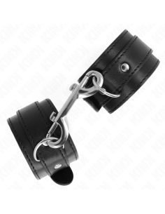 KINK MUAEQUERAS SIMPLES CON FILA DE REMACHES NEGRO AJUSTABLE 17 28 CM X 5 CM 2