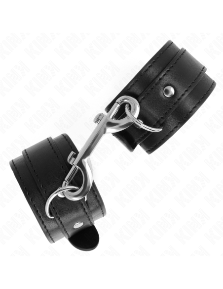 KINK MUAEQUERAS SIMPLES CON FILA DE REMACHES NEGRO AJUSTABLE 17 28 CM X 5 CM