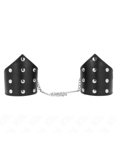 KINK MUAEQUERAS ESTILO PUNTIAGUDO NEGRO CON CADENA AJUSTABLE 17 23 CM X 85 CM