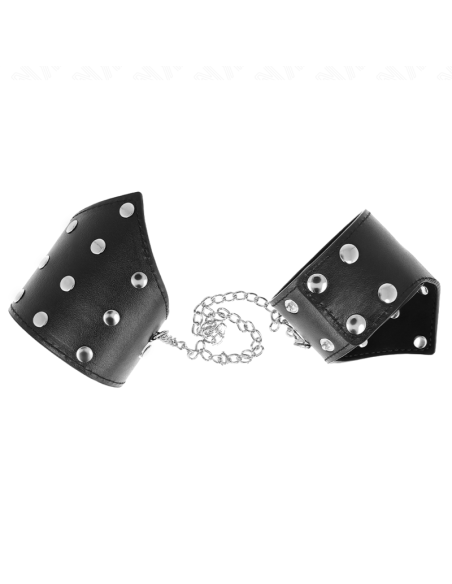 KINK MUAEQUERAS ESTILO PUNTIAGUDO NEGRO CON CADENA AJUSTABLE 17 23 CM X 85 CM
