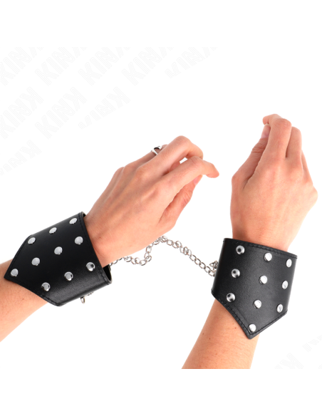 KINK MUAEQUERAS ESTILO PUNTIAGUDO NEGRO CON CADENA AJUSTABLE 17 23 CM X 85 CM