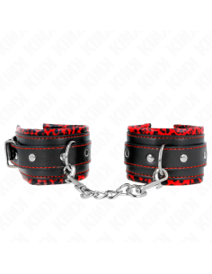 KINK MUAEQUERAS FORRADAS ROJO NEGRO AJUSTABLE 17 29 CM X 6 CM