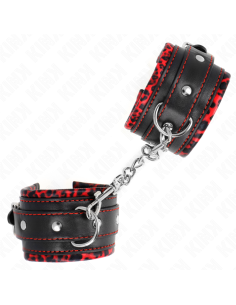 KINK MUAEQUERAS FORRADAS ROJO NEGRO AJUSTABLE 17 29 CM X 6 CM 2